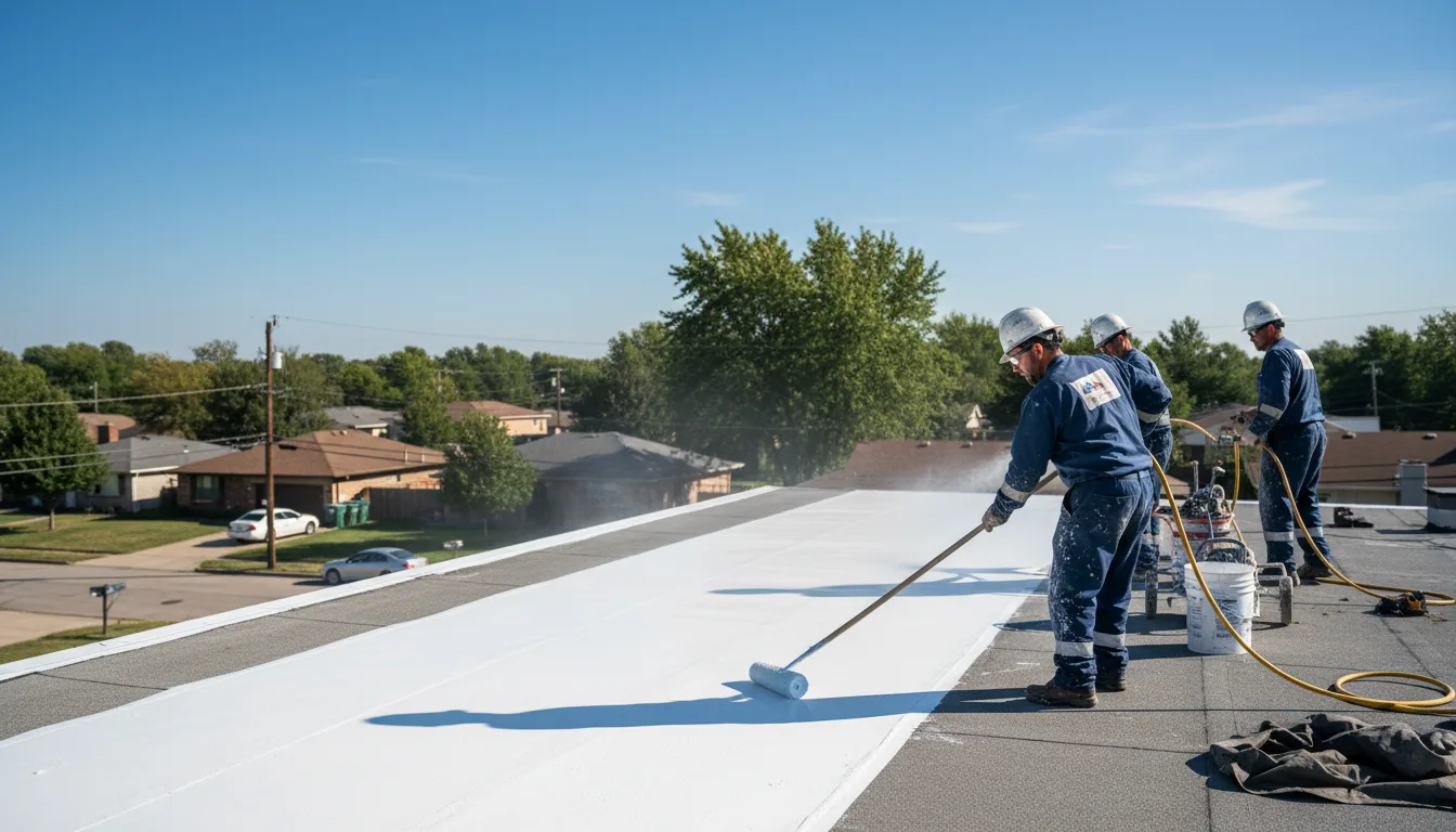 Commercial roof coating in Excello, MO near me